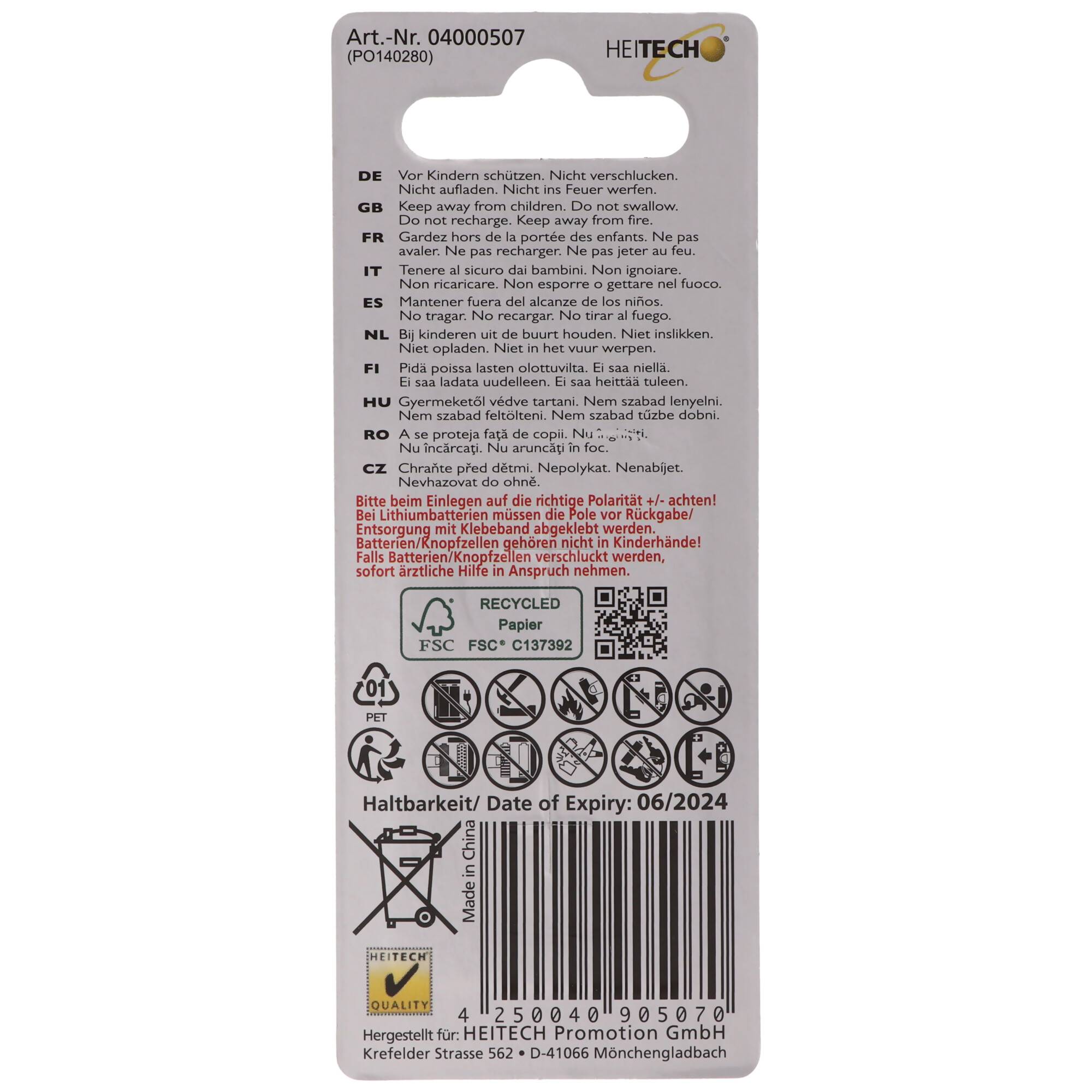 CR2032 Lithium Batterie im praktischen 2er-Set, Lithium Knopfzelle CR2032, 3V