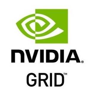 NVIDIA GRID Logo mit grünem Augensymbol über den Wörtern "NVIDIA"" und ""GRID"