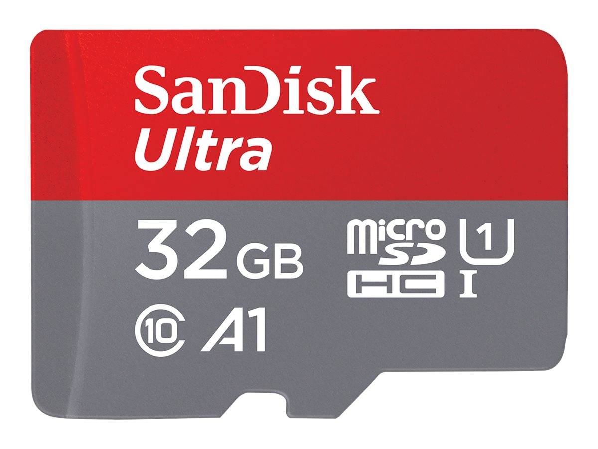 SanDisk Ultra - Flash-Speicherkarte (microSDHC/SD-Adapter inbegriffen) - 32 GB - A1 / UHS-I U1 / Class10 - microSDHC UHS