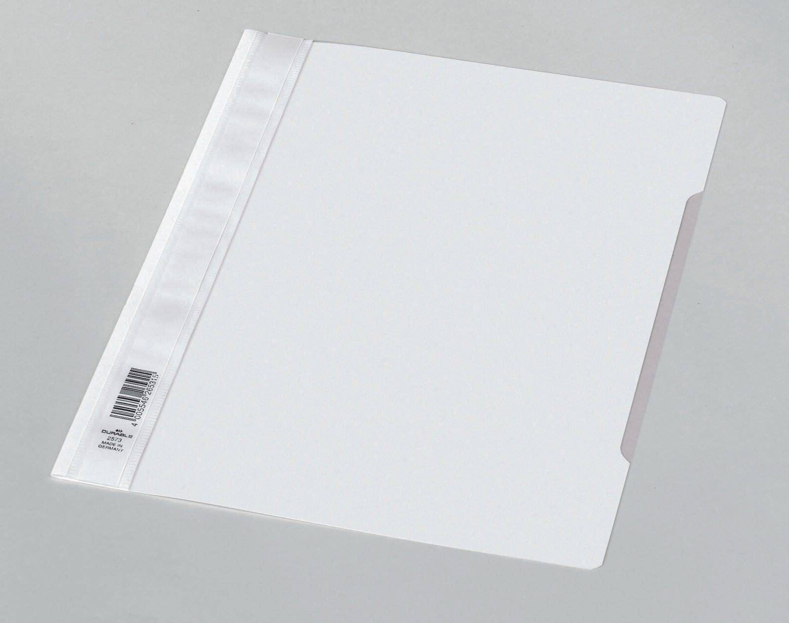 Durable 10 Schnellhefter Kunststoff weiß DIN A4