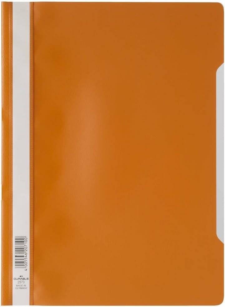 10 DURABLE Schnellhefter Kunststoff orange DIN A4