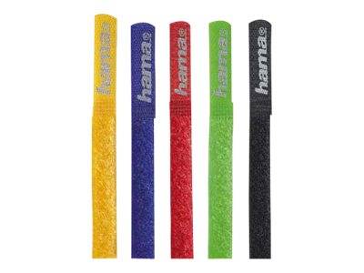 5 hama Klettkabelbinder farbsortiert