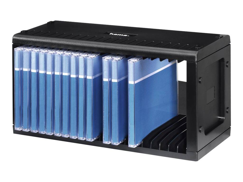 Hama CD Rack 20 - Medienablage - Kunststoff - Schwarz