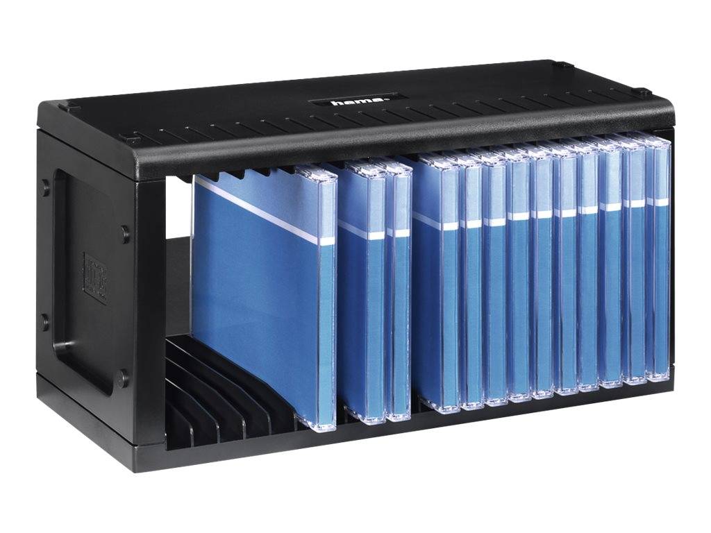 Hama CD Rack 20 - Medienablage - Kunststoff - Schwarz