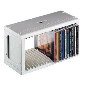 Hama CD-Rack 20 - Medienablage - Kunststoff - Grau