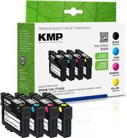 KMP MULTIPACK E141V - 4er-Pack - Schwarz, Gelb, Cyan, Magenta - kompatibel - Tintenpatrone (Alternative zu: Epson 16XL,