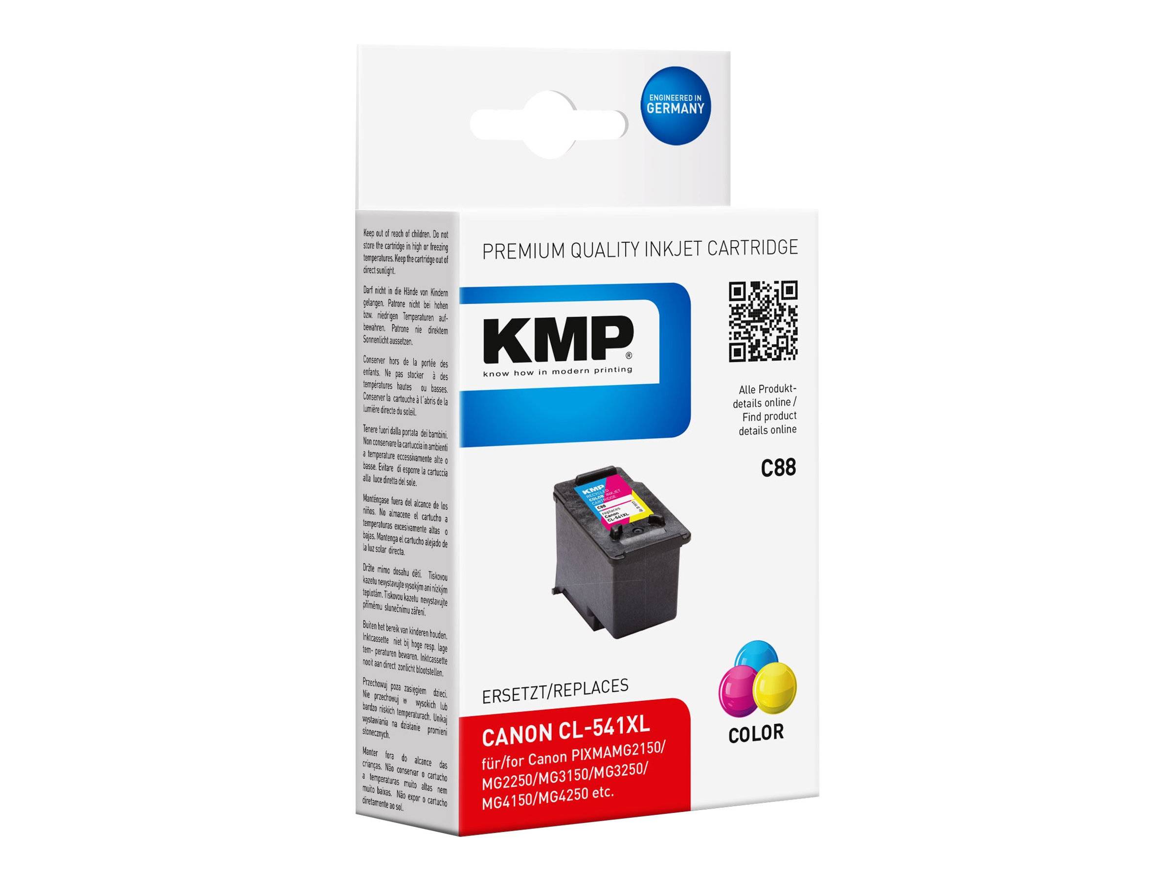 KMP C88 - 15 ml - Farbe (Cyan, Magenta, Gelb)