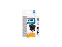 KMP DOUBLEPACK B78D - 2er-Pack - 12.7 ml - Schwarz - kompatibel - wiederaufbereitet - Tintenpatrone (Alternative zu: Brother LC1100BK)