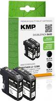 KMP DOUBLEPACK B60D - 2er-Pack - 14.1 ml - Schwarz - kompatibel - Tintenpatrone