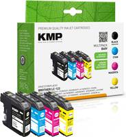 KMP MULTIPACK B60V - 4er-Pack - Schwarz, Gelb, Cyan, Magenta - kompatibel - Tintenpatrone (Alternative zu: Brother LC-12