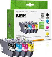 KMP B101V - 4er-Pack - Schwarz, Gelb, Cyan, Magenta - kompatibel - Tintenpatrone (Alternative zu: Brother LC3213BK, Brot