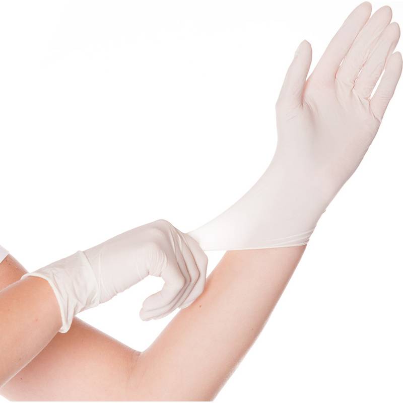 HYGOSTAR Latex-Handschuh SKIN, S, weiß, gepudert
