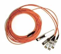 Supermicro CBL-Q4SFP+AOC-5M, 5 m, QSFP+, SFP+