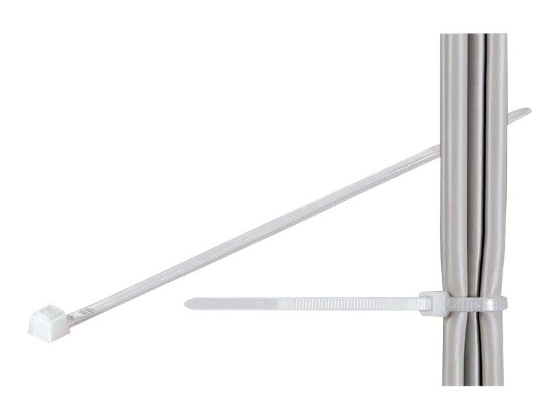 WENTRONIC - fixpoint - Kabelbinder - 20 cm - Natural (Packung mit 100)