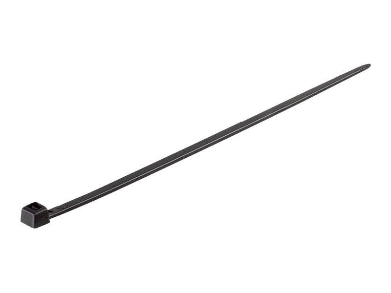 WENTRONIC - fixpoint - Kabelbinder - 20.3 cm - Schwarz (Packung mit 100)