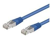 Wentronic Netzwerkkabel - RJ-45 (M) zu RJ-45 (M) - 50 cm - FTP - CAT 5e - Blau