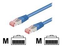 Wentronic Netzwerkkabel - RJ-45 (M) zu RJ-45 (M) - 1 m - FTP - CAT 5e - Blau