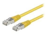Wentronic Netzwerkkabel - RJ-45 (M) zu RJ-45 (M) - 50 cm - FTP - CAT 5e - Gelb