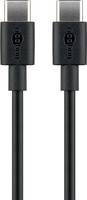 Goobay 51243 - 2 m - USB C - USB C - USB 2.0 - 480 Mbit/s - Schwarz - charging a