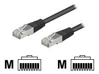 Wentronic Netzwerkkabel - RJ-45 (M) zu RJ-45 (M) - 2 m - FTP - CAT 5e - Schwarz