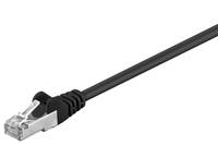 Wentronic Netzwerkkabel - RJ-45 (M) zu RJ-45 (M) - 2 m - FTP - CAT 5e - Schwarz