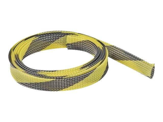 Delock Geflechtschlauch - dehnbar - 2 m - Schwarz - Gelb