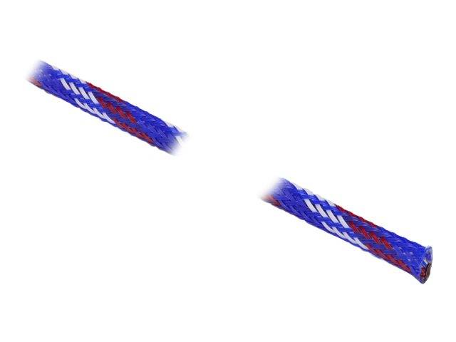 Delock - Geflechtschlauch - dehnbar - 2 m - weiß