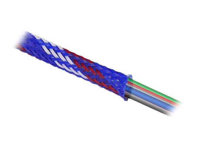 Delock - Geflechtschlauch - dehnbar - 2 m - weiß
