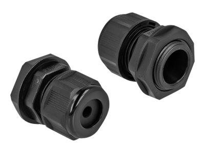 DeLOCK PG13.5 - Kabelverschraubung - Schwarz (Packung mit 2)