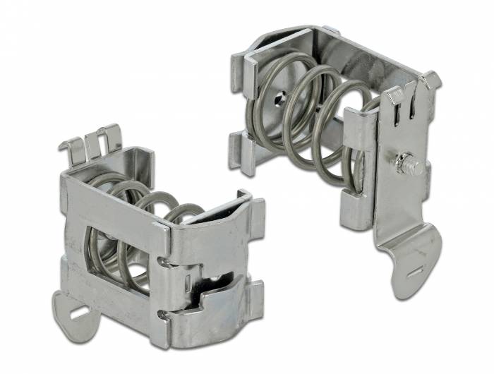 DeLOCK Shield Clamp - Kabelklammer - DIN schienenmontierbar