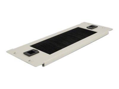 DeLOCK - Kabelmanagementleiste - Grau - 2U - 25.4 cm (10")
