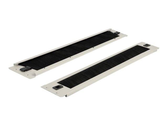 DeLOCK - Kabelmanagementleiste - Grau - 2U - 48.3 cm (19")
