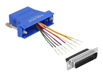 Delock Netzwerkadapter - DB-25 (M) zu RJ-45 (W) - Blau