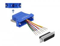 Delock Netzwerkadapter - DB-25 (M) zu RJ-45 (W) - Blau