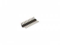 Delock - Pin-Header (10 polig, Abstand 2,54 mm) - Schwarz (Packung mit 5)
