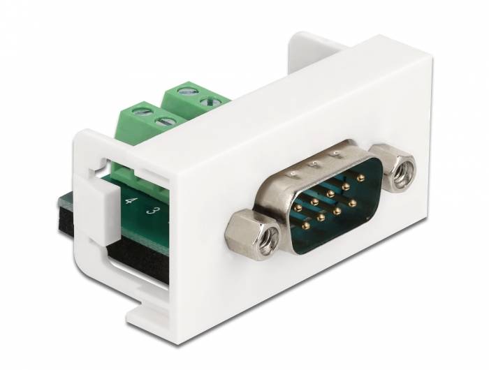 Delock - Easy 45 - Einrastmodul - 9-poliger D-Sub (Stecker)