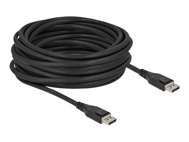Aufgerolltes schwarzes USB-Kabel mit Standard-USB-A-Anschlüssen an beiden Enden.