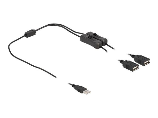 Delock - Netz-Splitter - USB (M) bis USB (W)