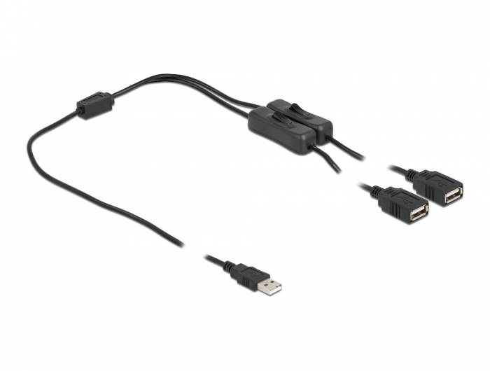 Delock - Netz-Splitter - USB (M) bis USB (W)