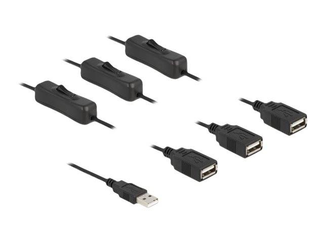 Delock - Netz-Splitter - USB (M) bis USB (W)