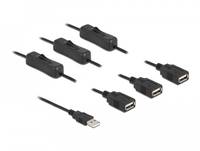 Delock - Netz-Splitter - USB (M) bis USB (W)