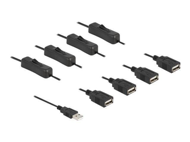 Delock - Netz-Splitter - USB (M) bis USB (W)