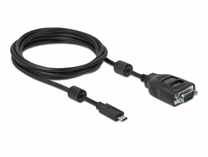 Delock - Serieller Adapter - USB-C - RS-232 x 1