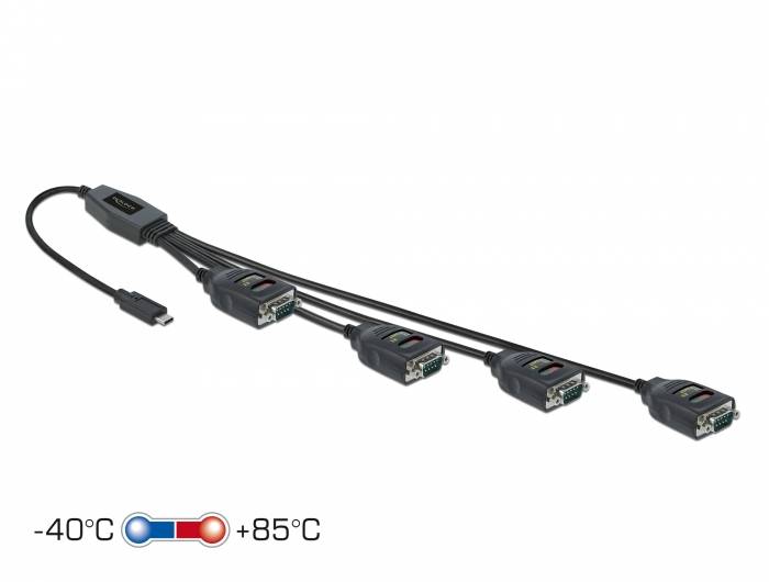 Delock - Kabel USB / seriell - USB-C (M) bis DB-9 (M)