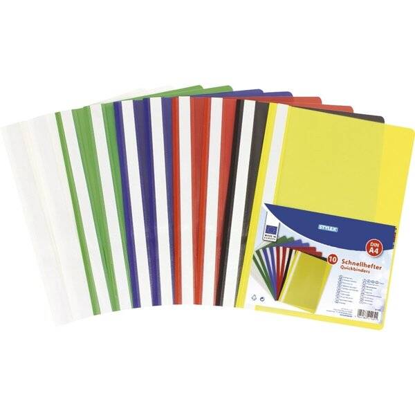 Schnellhefter - A4 Plastik sortiert.