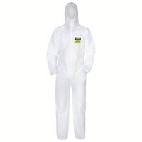 Uvex 9817312, Weiß, XL, Erwachsener, Unisex, Reißverschluss, Polypropylen (PP), Spunbond Spinnvlies Spunbond (SMS)