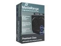 MediaRange Retail-Pack DVD-Case Double - DVD-Videobox - Kapazität: 2 CD/DVD - Schwarz (Packung mit 5)