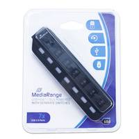 MediaRange MRCS504 - Hub - 7 x USB 2.0 - Desktop