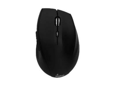 MediaRange MROS208 - Maus - optisch - 5 Tasten - kabellos - 2.4 GHz - kabelloser Empfänger (USB)
