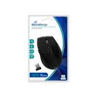 MediaRange MROS208 - Maus - optisch - 5 Tasten - kabellos - 2.4 GHz - kabelloser Empfänger (USB)